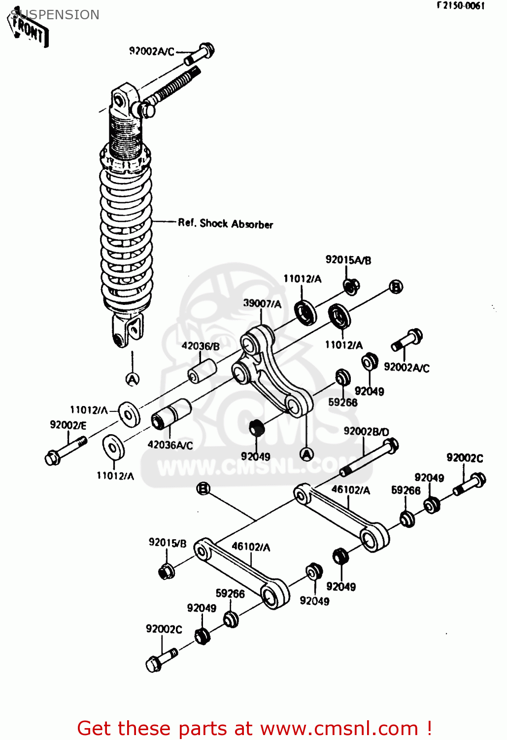 SUSPENSION KX80-H2 1987 WEST GERMANY