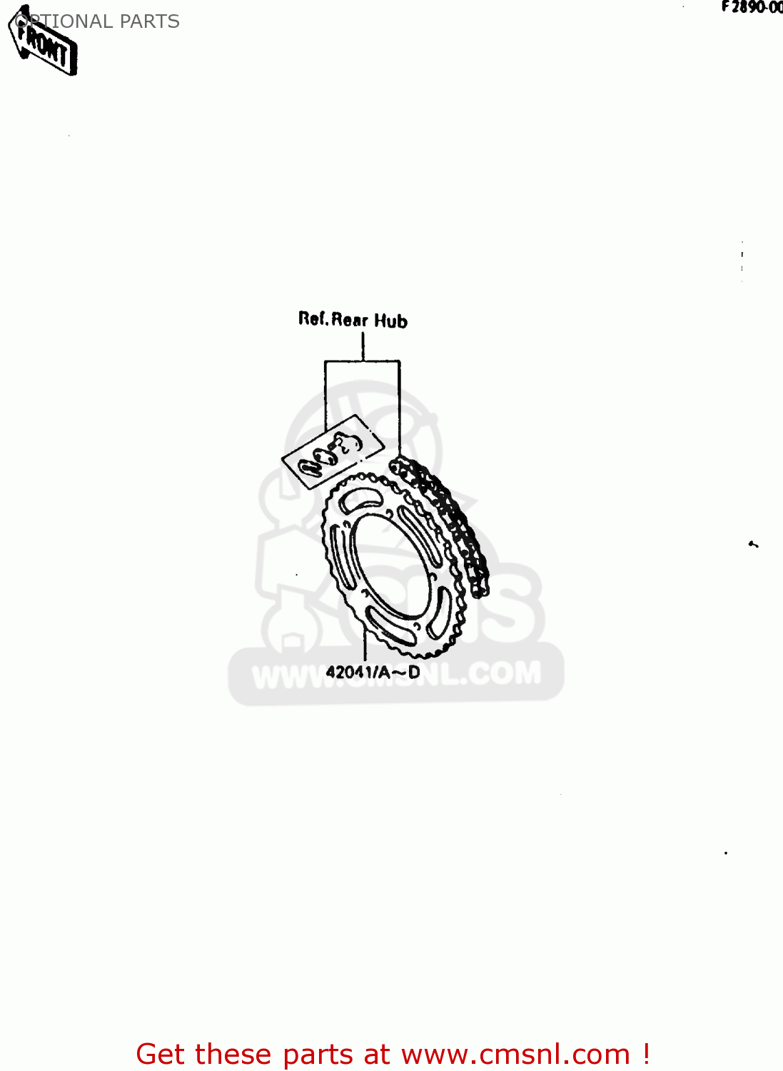 OPTIONAL PARTS KX80-H2 1987 WEST GERMANY