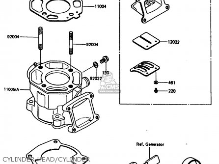 CYLINDER HEAD/CYLINDER - KX80-H2 1987 WEST GERMANY