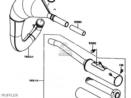 MUFFLER - KX80-H2 1987 WEST GERMANY