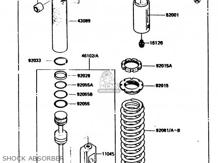 SHOCK ABSORBER - KX80-H2 1987 WEST GERMANY
