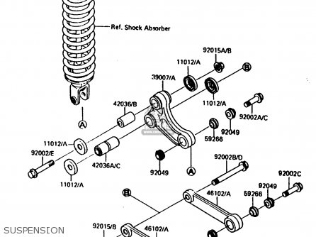 SUSPENSION - KX80-H2 1987 WEST GERMANY