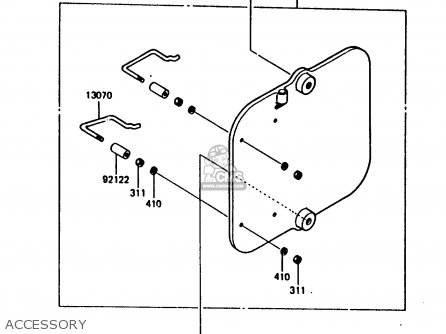 ACCESSORY - KX80-H2 1987 WEST GERMANY