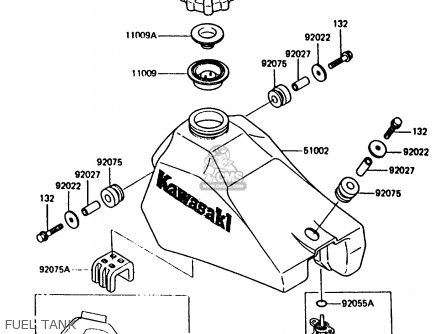 FUEL TANK - KX80-H2 1987 WEST GERMANY