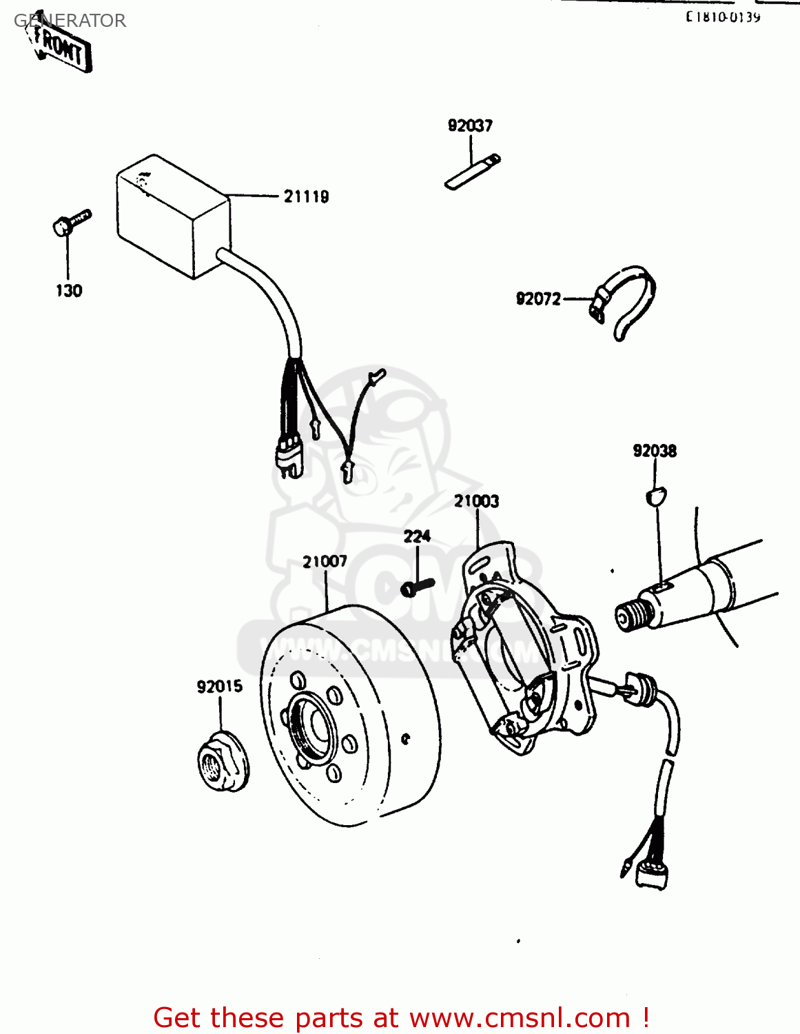 GENERATOR KX80-J1 1986 UNITED KINGDOM AL