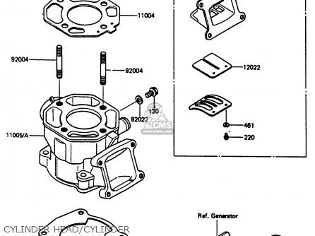 CYLINDER HEAD/CYLINDER - KX80-J1 1986 UNITED KINGDOM AL