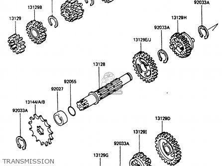 TRANSMISSION - KX80-J1 1986 UNITED KINGDOM AL