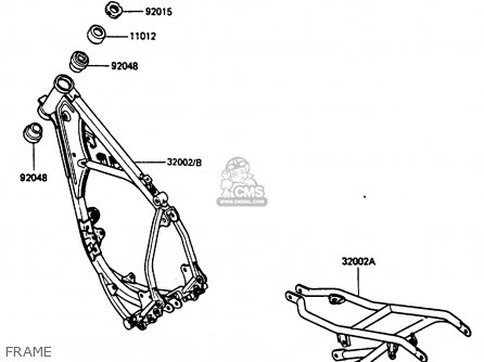 FRAME - KX80-J1 1986 UNITED KINGDOM AL