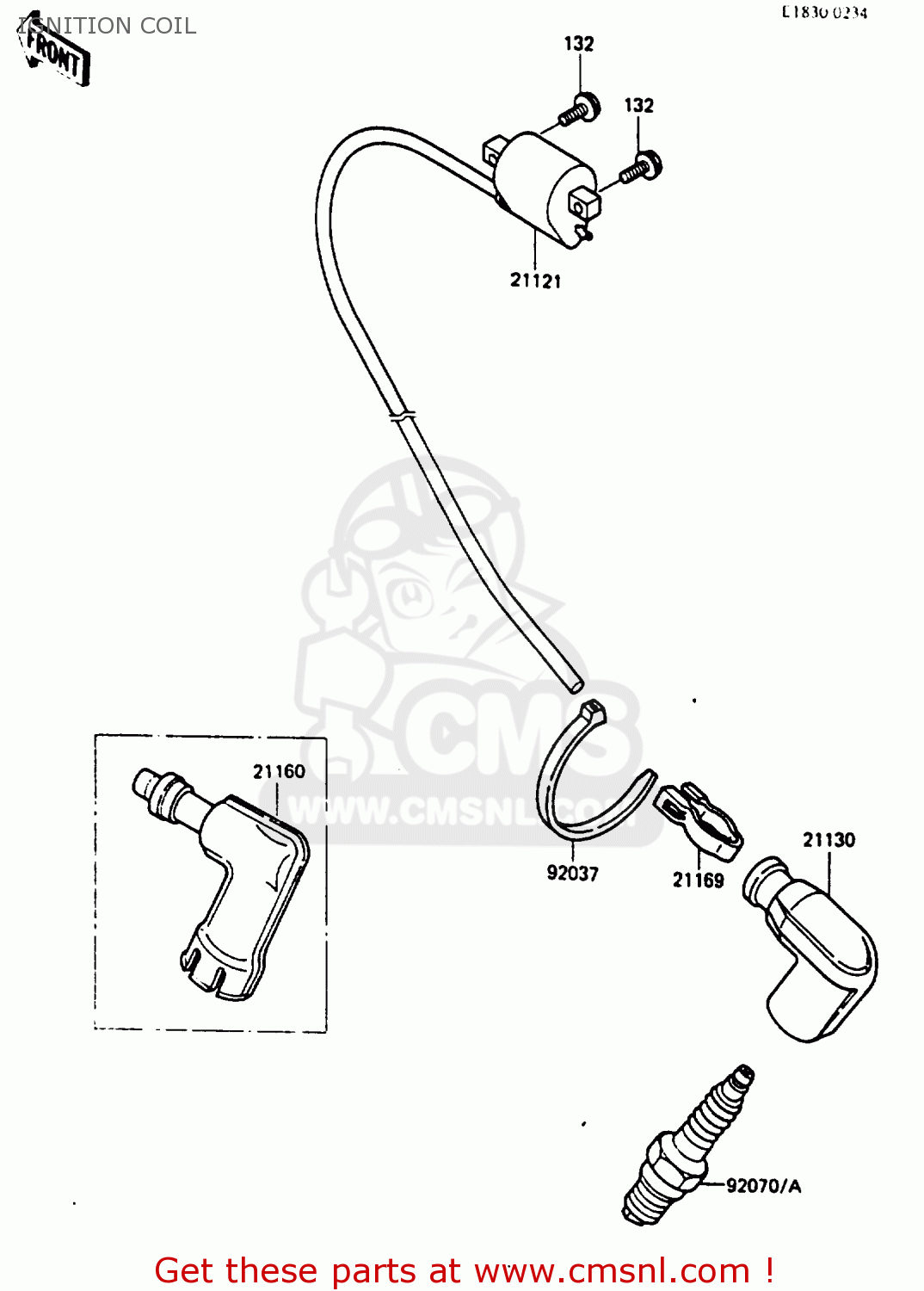 IGNITION COIL KX80-J2 1987 UNITED KINGDOM
