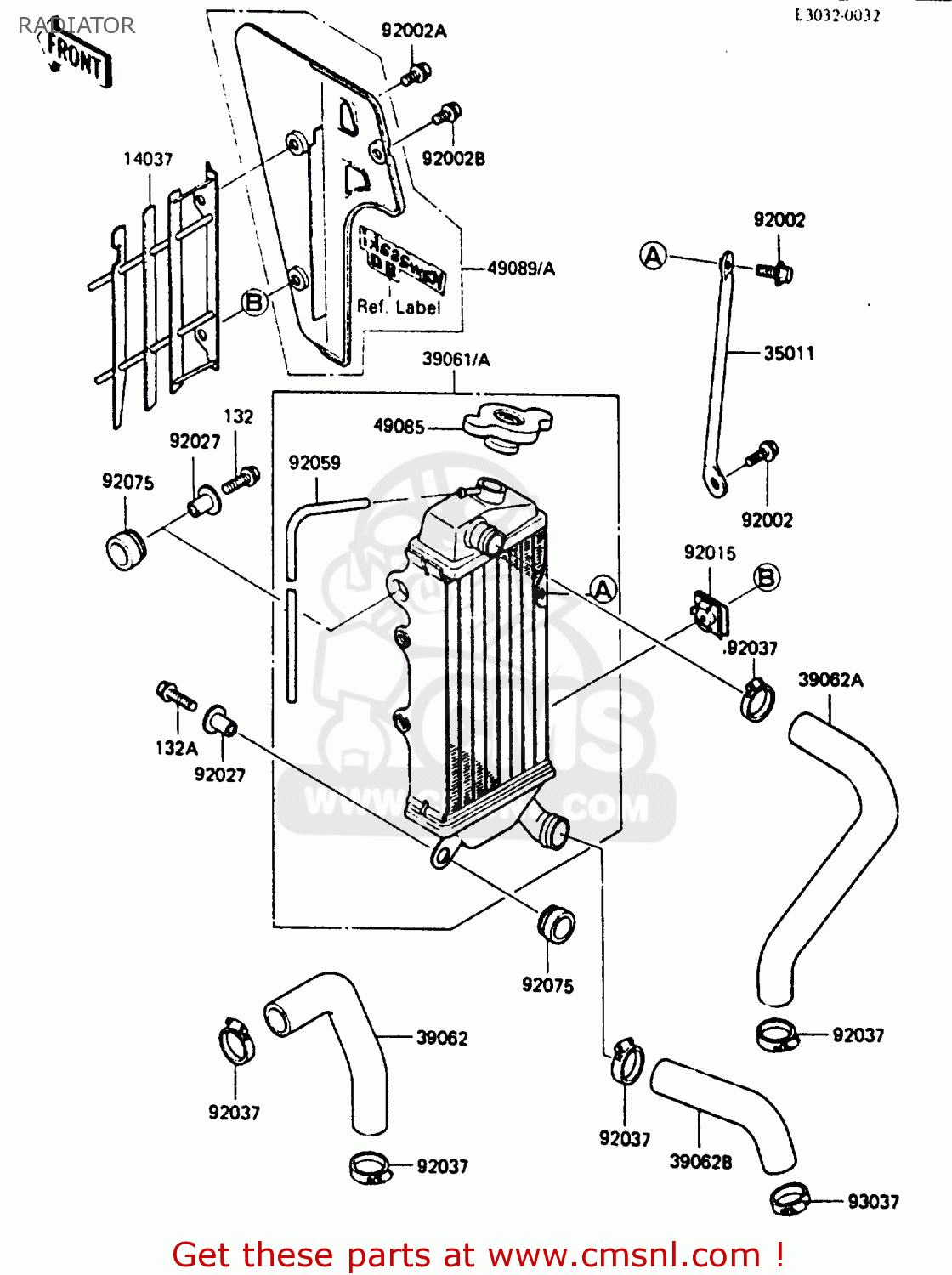 RADIATOR KX80-J2 1987 UNITED KINGDOM