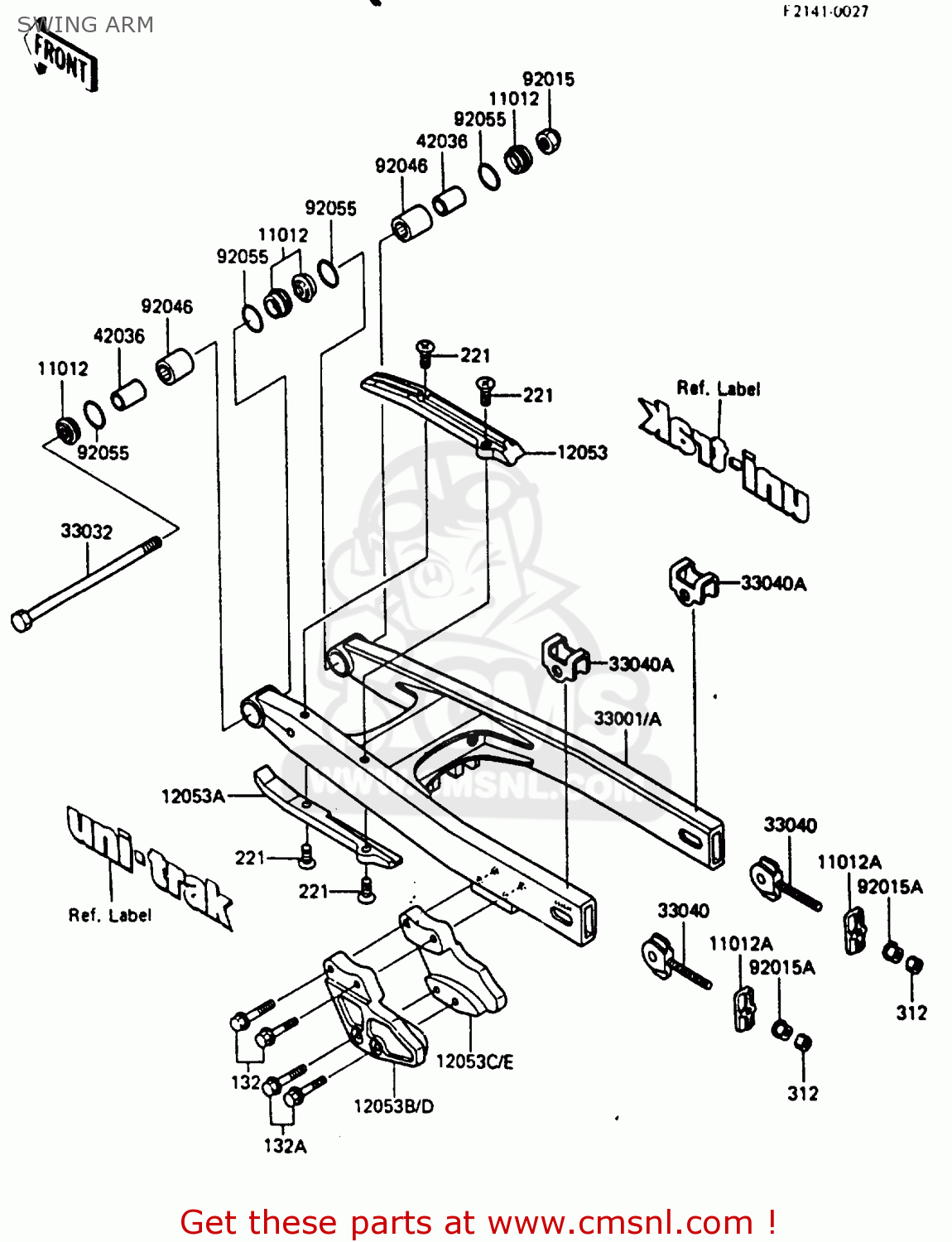 SWING ARM KX80-J2 1987 UNITED KINGDOM