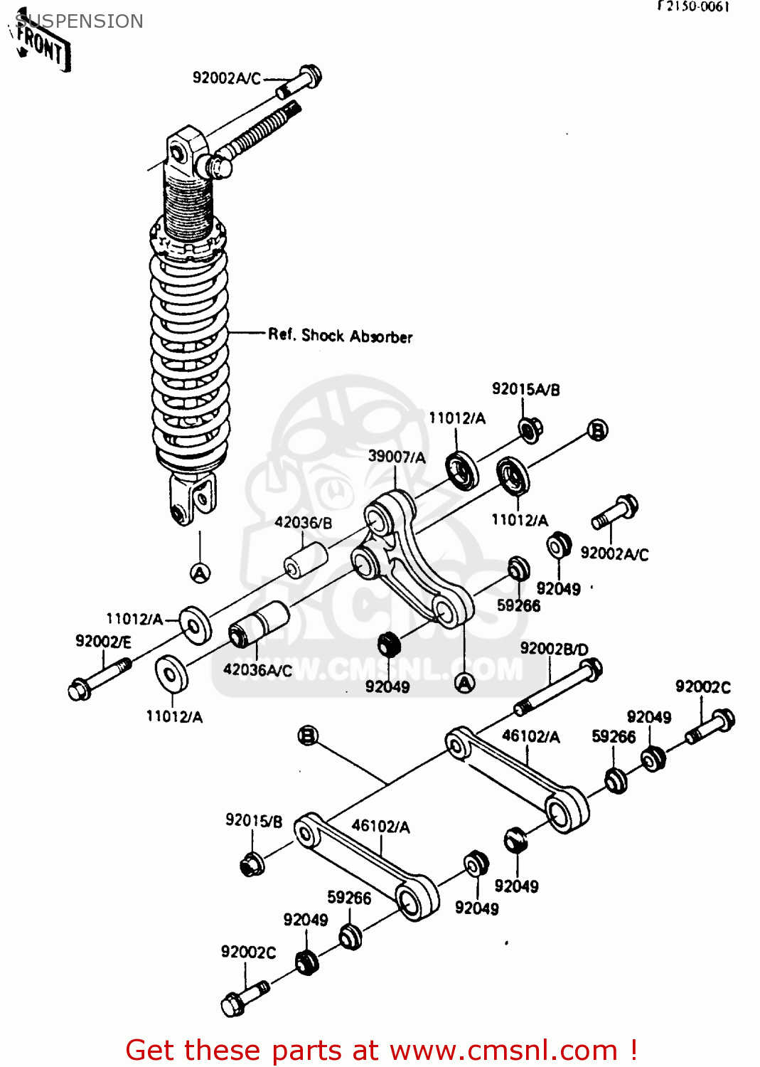 SUSPENSION KX80-J2 1987 UNITED KINGDOM