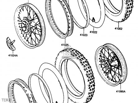 TIRE - KX80-J2 1987 UNITED KINGDOM