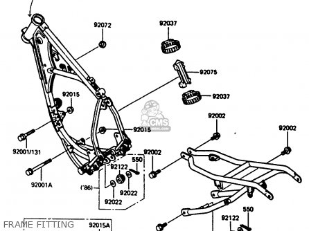 FRAME FITTING - KX80-J2 1987 UNITED KINGDOM
