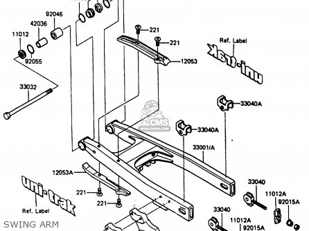 SWING ARM - KX80-J2 1987 UNITED KINGDOM