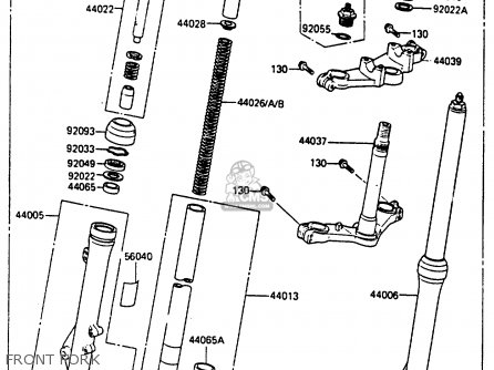 Kawasaki Kx80-k1 1986 Parts Lists And Schematics