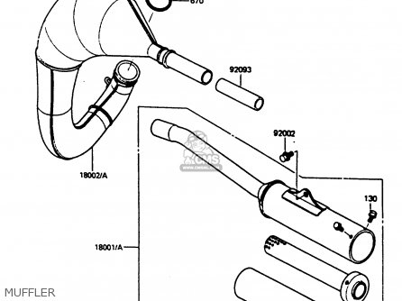 MUFFLER - KX80-K1 1986