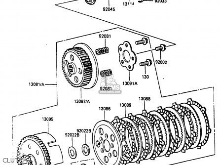CLUTCH - KX80-K1 1986