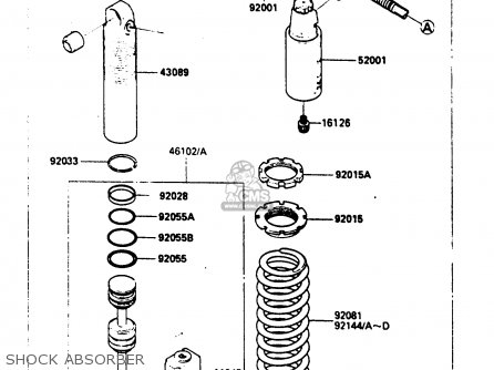 SHOCK ABSORBER - KX80-K1 1986