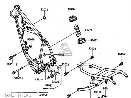 FRAME FITTING - KX80-K1 1986