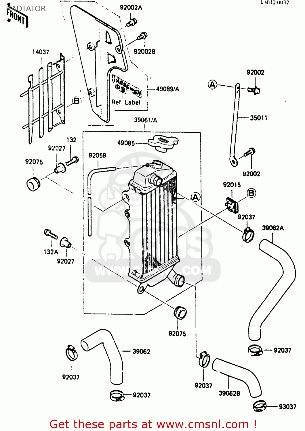 RADIATOR KX80-K2 1987 WEST GERMANY