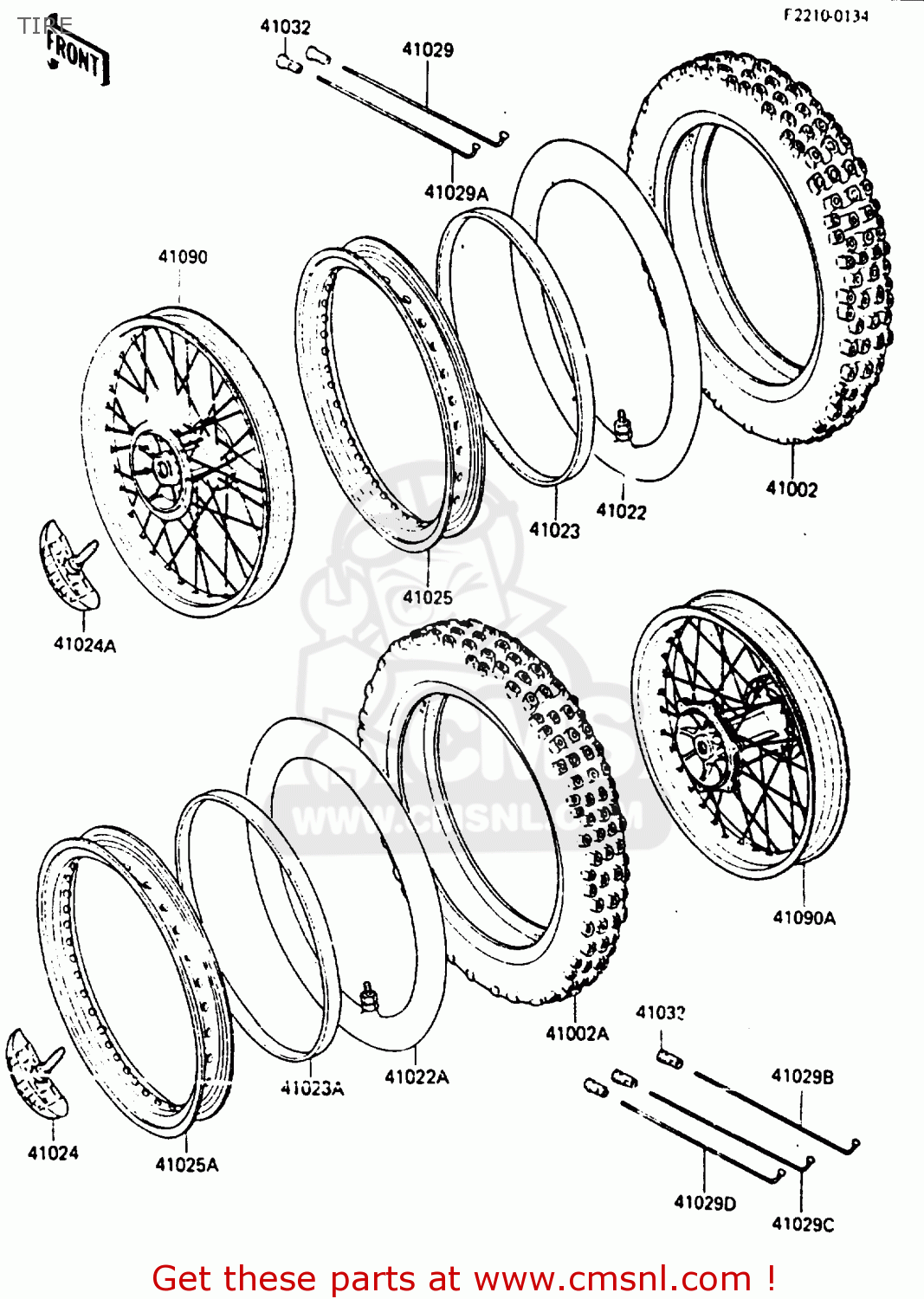 TIRE KX80-K2 1987 WEST GERMANY