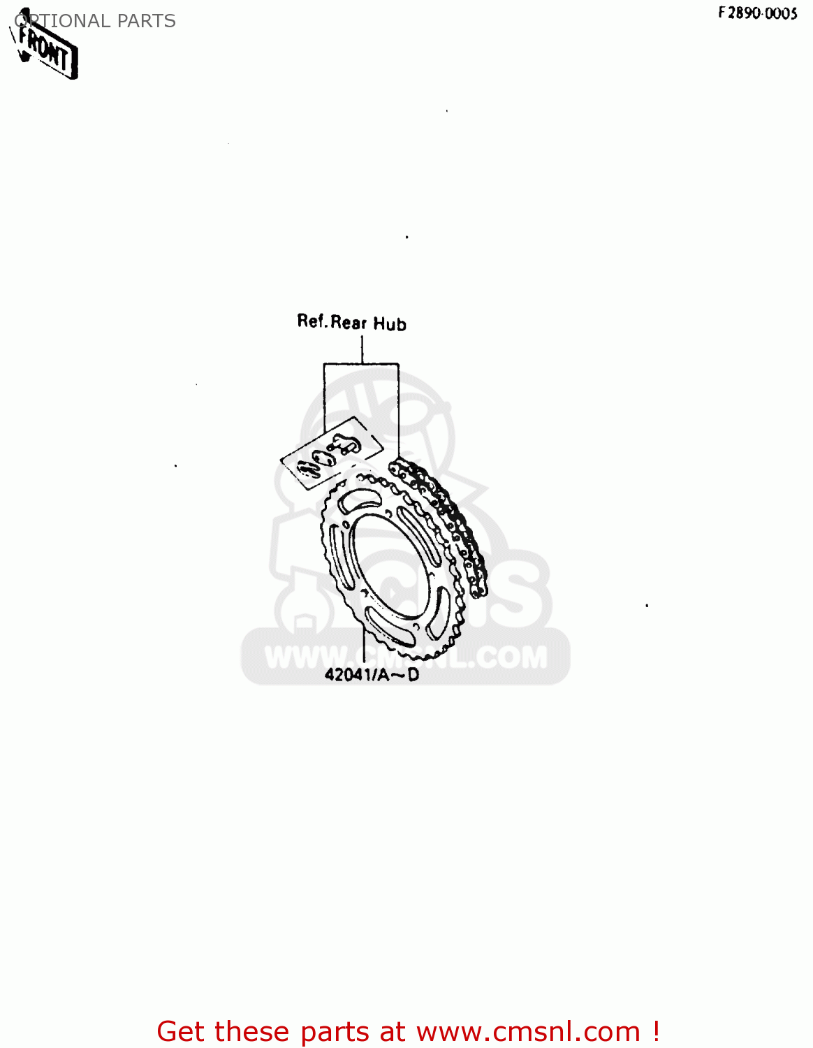 OPTIONAL PARTS KX80-K2 1987 WEST GERMANY