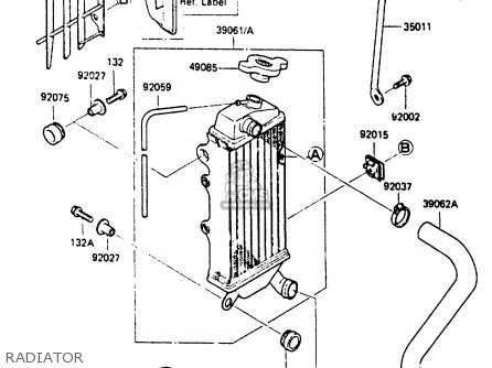 RADIATOR - KX80-K2 1987 WEST GERMANY