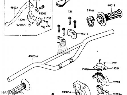 HANDLEBAR - KX80-K2 1987 WEST GERMANY