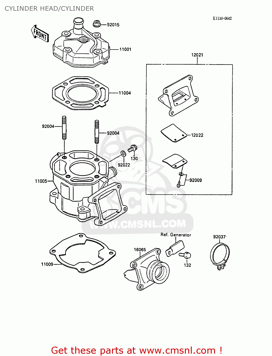 CYLINDER HEAD/CYLINDER KX80-L1 1988 UNITED KINGDOM AL
