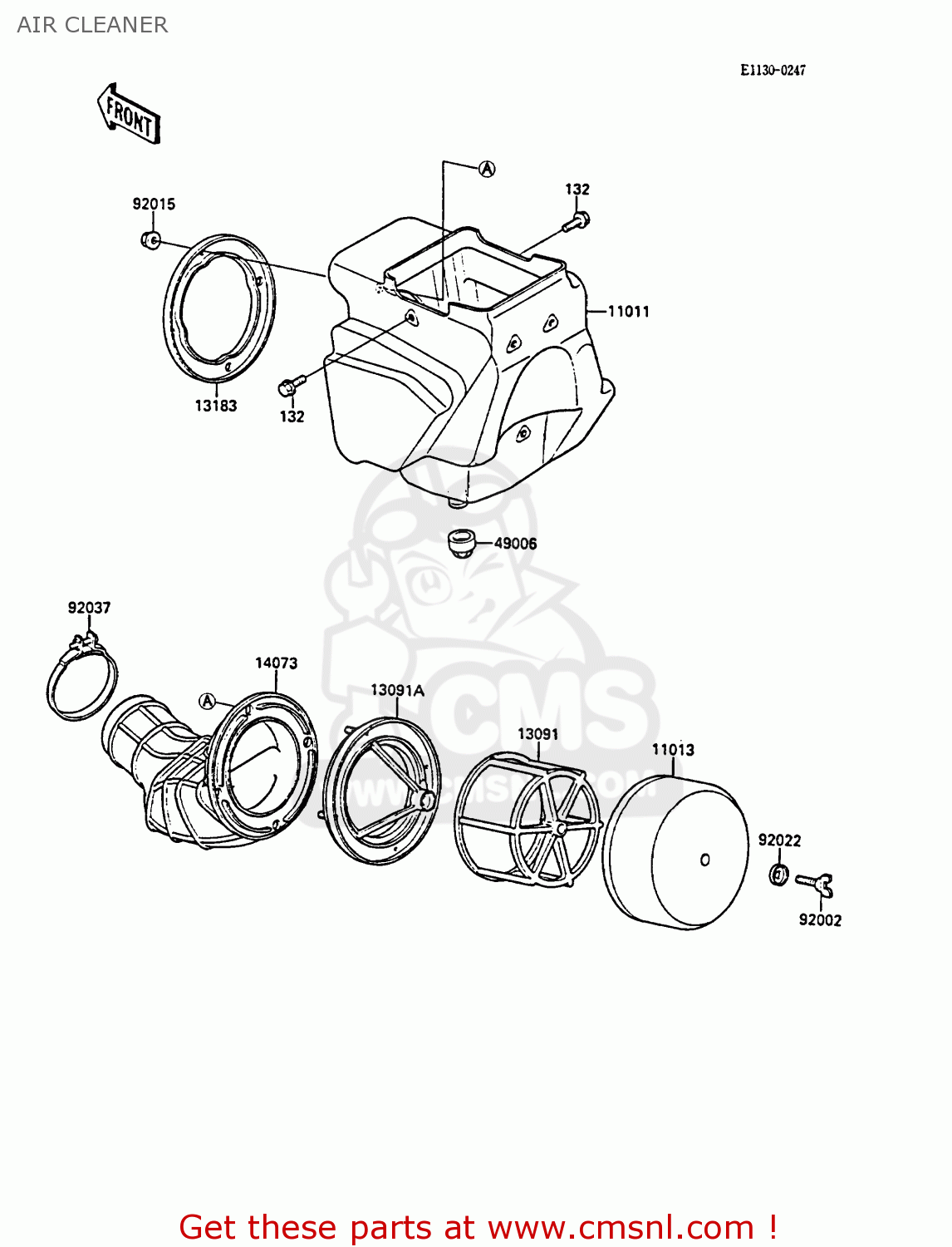 AIR CLEANER KX80-L1 1988 UNITED KINGDOM AL