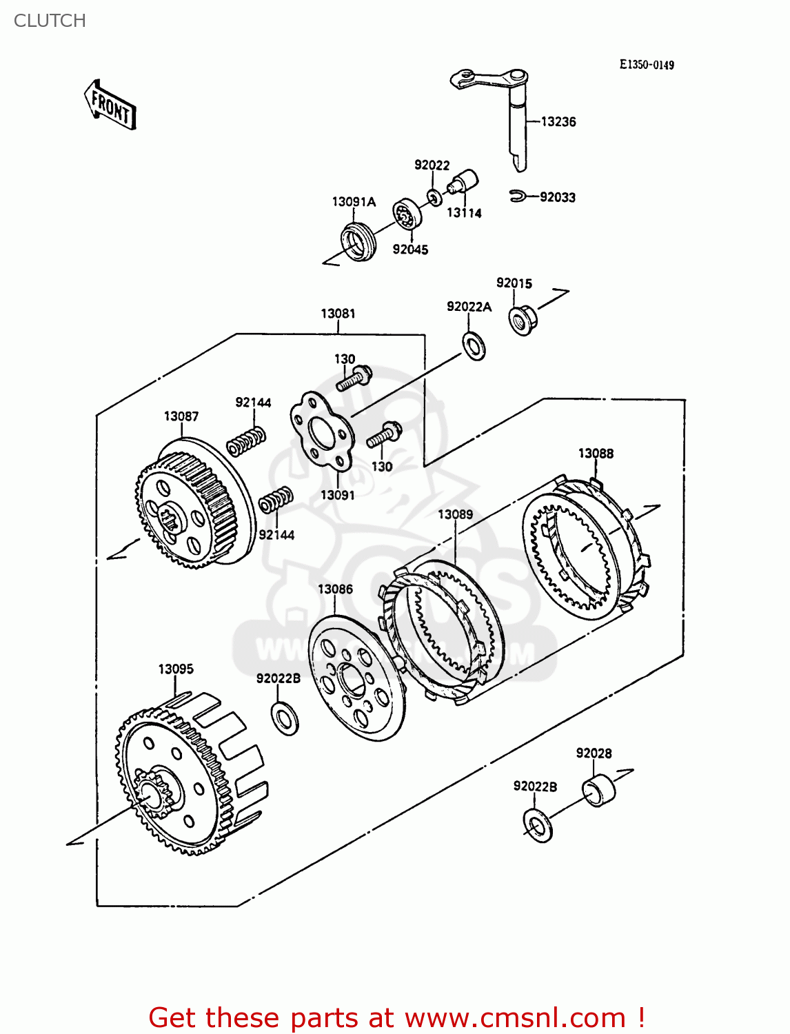 CLUTCH KX80-L1 1988 UNITED KINGDOM AL
