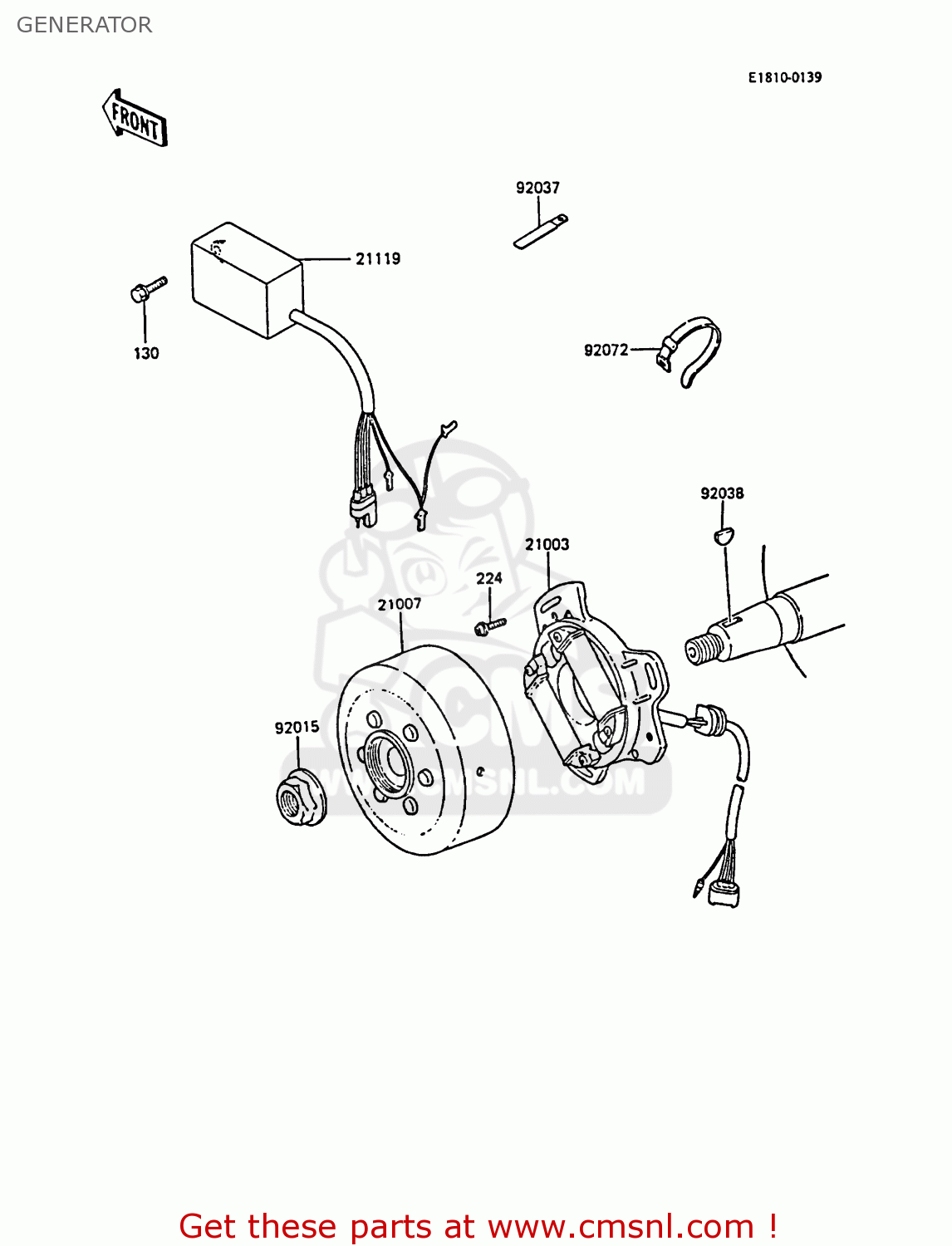 GENERATOR KX80-L1 1988 UNITED KINGDOM AL