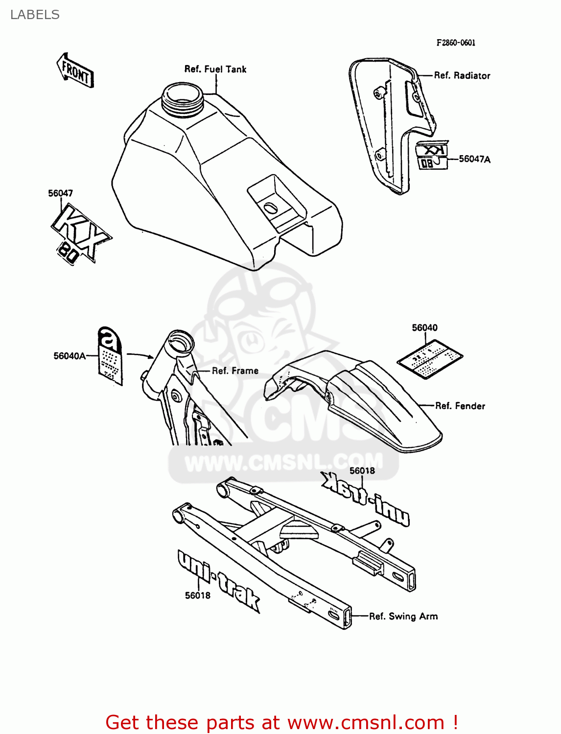 LABELS KX80-L1 1988 UNITED KINGDOM AL