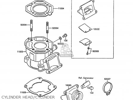 CYLINDER HEAD/CYLINDER - KX80-L1 1988 UNITED KINGDOM AL