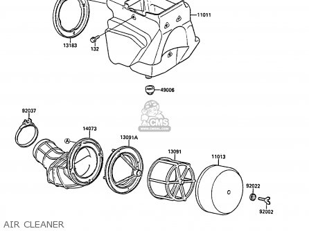 AIR CLEANER - KX80-L1 1988 UNITED KINGDOM AL