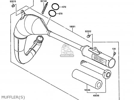 MUFFLER(S) - KX80-L1 1988 UNITED KINGDOM AL