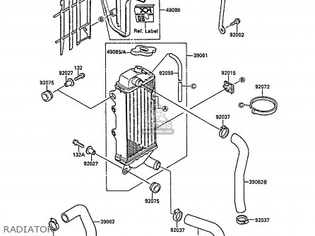 RADIATOR - KX80-L1 1988 UNITED KINGDOM AL