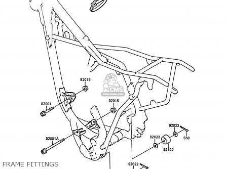 FRAME FITTINGS - KX80-L1 1988 UNITED KINGDOM AL