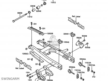 SWINGARM - KX80-L1 1988 UNITED KINGDOM AL
