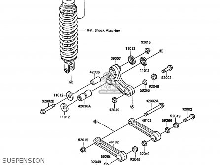 SUSPENSION - KX80-L1 1988 UNITED KINGDOM AL