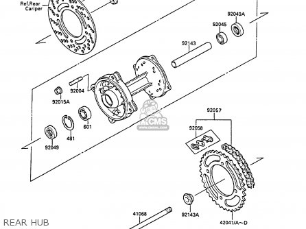 REAR HUB - KX80-L1 1988 UNITED KINGDOM AL