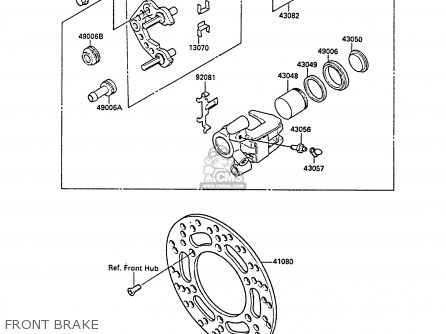 FRONT BRAKE - KX80-L1 1988 UNITED KINGDOM AL