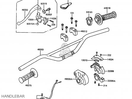 HANDLEBAR - KX80-L1 1988 UNITED KINGDOM AL
