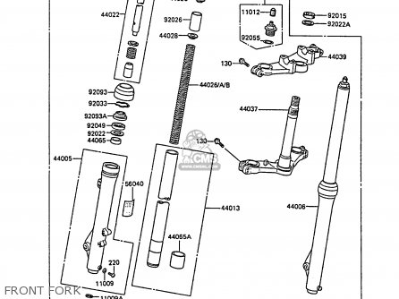 FRONT FORK - KX80-L1 1988 UNITED KINGDOM AL