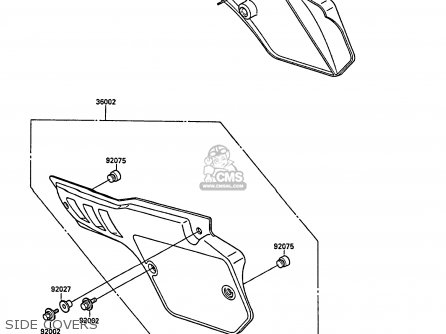 SIDE COVERS - KX80-L1 1988 UNITED KINGDOM AL