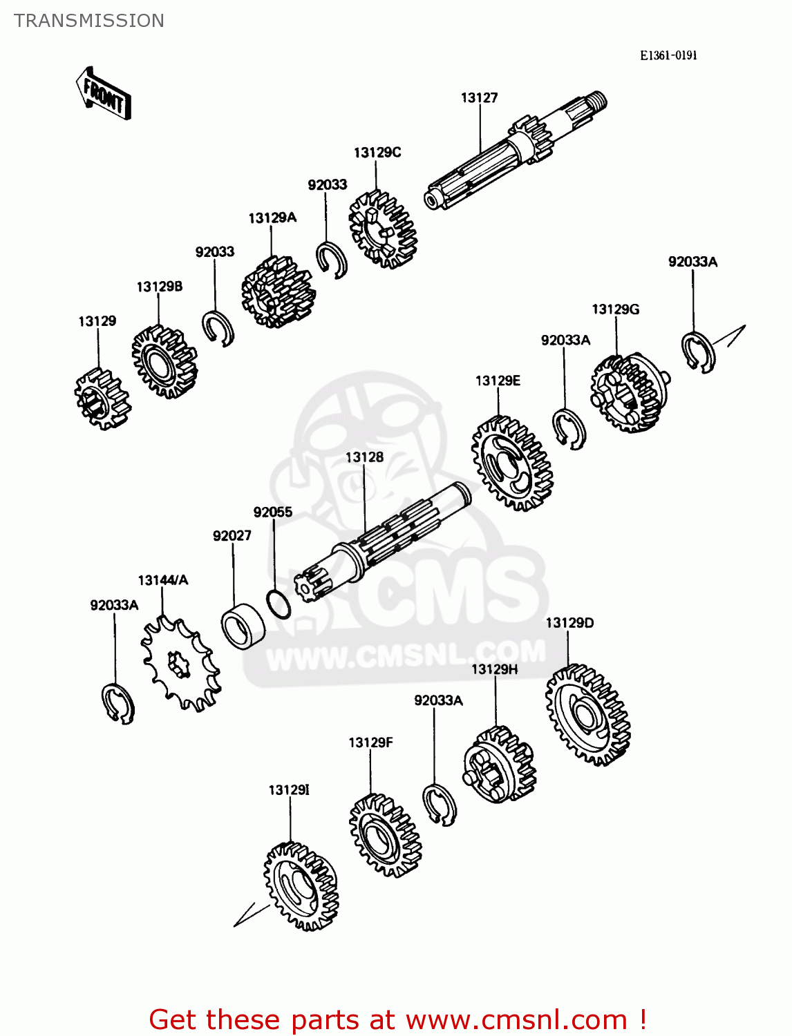 TRANSMISSION KX80-L1 1988 USA CANADA