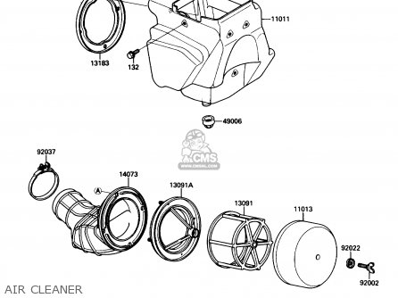AIR CLEANER - KX80-L1 1988 USA CANADA