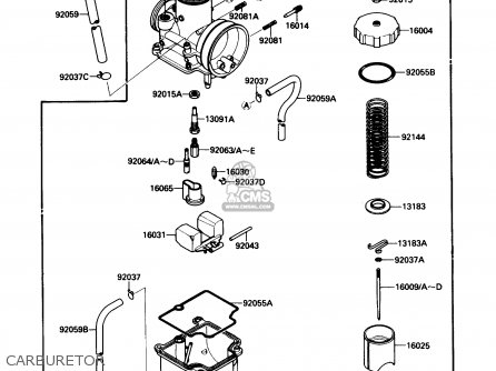 CARBURETOR - KX80-L1 1988 USA CANADA