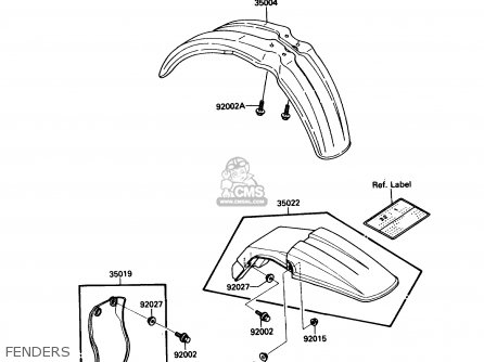 FENDERS - KX80-L1 1988 USA CANADA